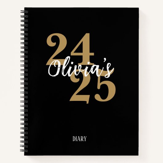 Personalized Academic Diary 2024-2025 Student Notitieboek (Voorkant)