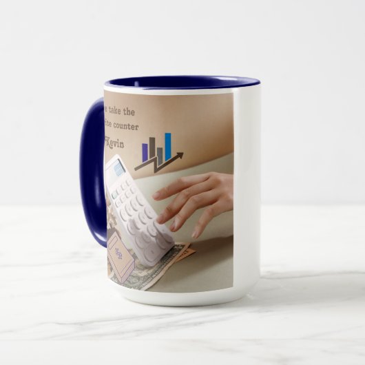 Personalized Accounting Mug Mok (Voorkant links)