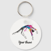 Personalized Acrobatic Art Gift - Keychain (Voorkant)
