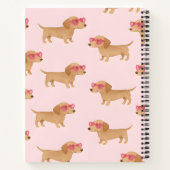 Personalized Adorable Dachshund Dog Notitieboek (Achterkant)