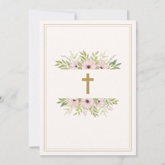 Personalized Adult Baptism Invitation Kaart (Achterkant)