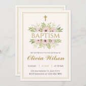 Personalized Adult Baptism Invitation Kaart (Voorkant / Achterkant)