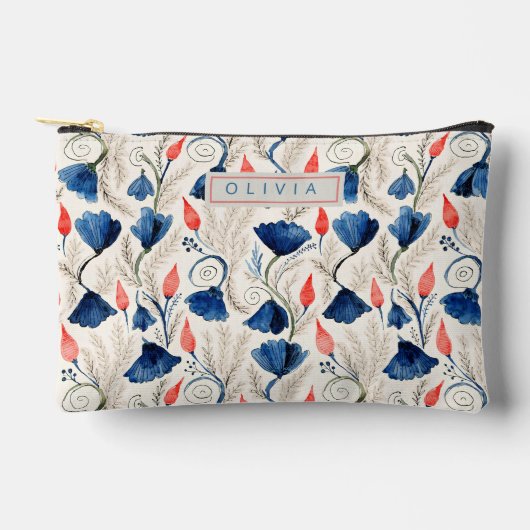 Personalized Aesthetic Patriotic Wildflowers Etui (Voorkant)