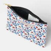 Personalized Aesthetic Patriotic Wildflowers Etui (Open)