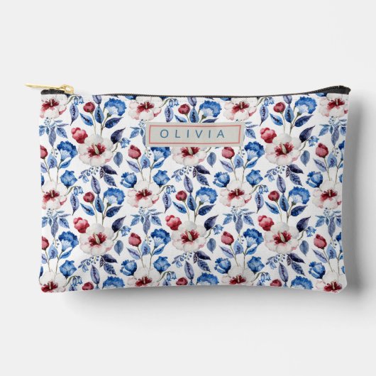 Personalized Aesthetic Patriotic Wildflowers Etui (Voorkant)