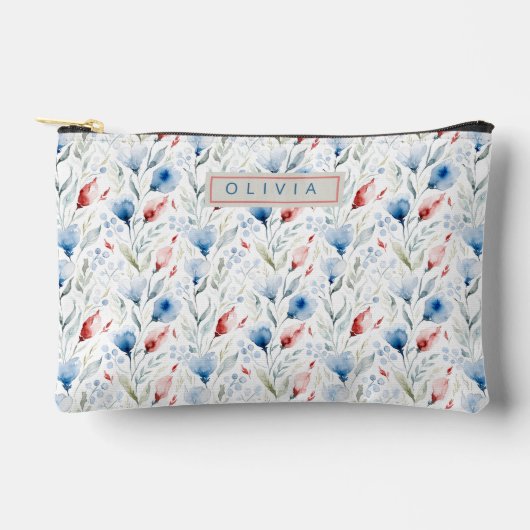 Personalized Aesthetic Patriotic Wildflowers Etui (Voorkant)