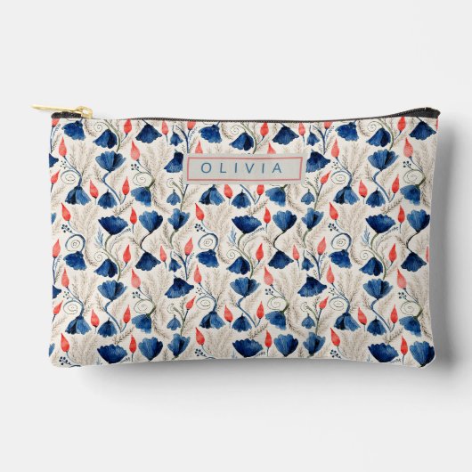 Personalized Aesthetic Patriotic Wildflowers Etui (Voorkant)