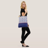 Personalized Aesthetic Patriotic Wildflowers Tote Bag (Op model)