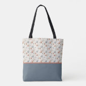 Personalized Aesthetic Patriotic Wildflowers Tote Bag (Achterkant)