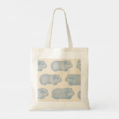 Personalized Aesthetically Guinea Pigs Pattern Tote Bag (Achterkant)