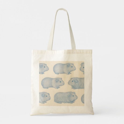 Personalized Aesthetically Guinea Pigs Pattern Tote Bag (Achterkant)