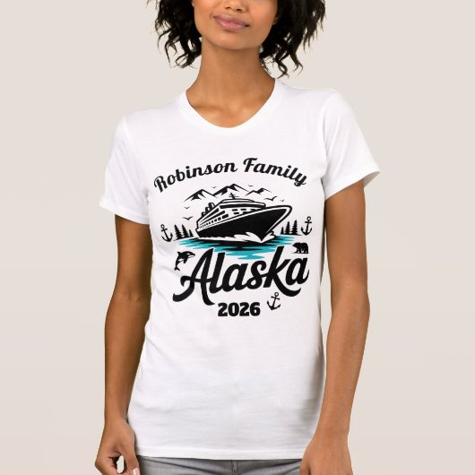 Personalized Alaska Cruise T-shirt (Voorkant)