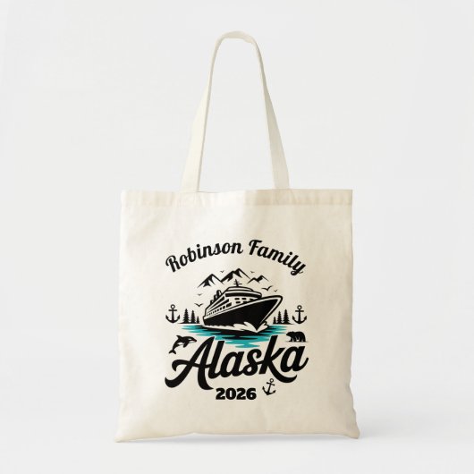 Personalized Alaska Cruise Tote Bag (Voorkant)