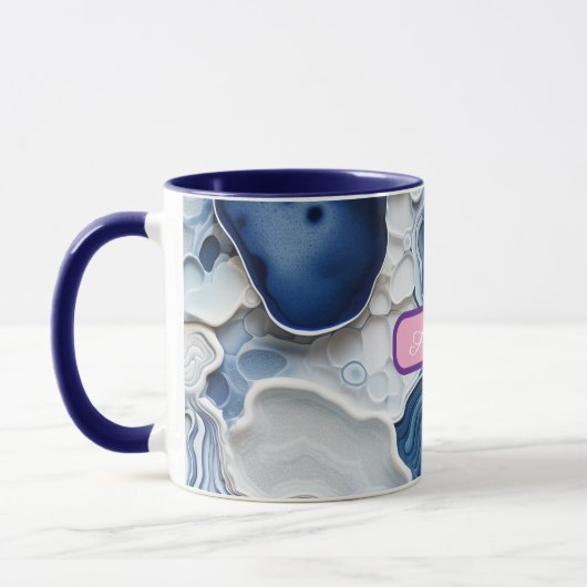 Personalized Alcohol Ink Style Mug with Name, gift Mok (Links)