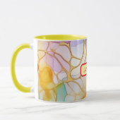 Personalized Alcohol Ink Style Mug with Name, gift Mok (Links)