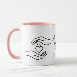 Personalized All My Love Hands Heart Mug Mok