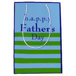 Personalized All-Occasion Spring Green and Blue Medium Cadeauzakje
