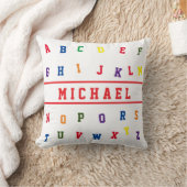 Personalized Alphabet  Throw Pillow Kussen (Deken)