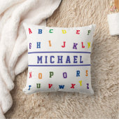 Personalized Alphabet  Throw Pillow Kussen (Deken)