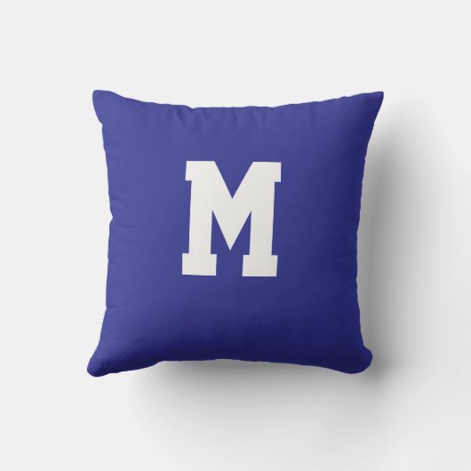 Personalized Alphabet  Throw Pillow Kussen (Achterkant)