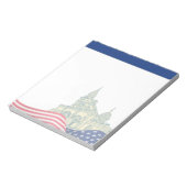 Personalized American Flag Patriotic USA  Notitieblok (Linkerzijde)