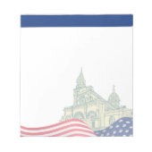 Personalized American Flag Patriotic USA  Notitieblok (Voorkant)