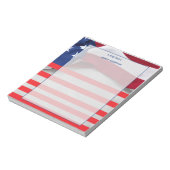 Personalized American Flag Patriotic USA  Notitieblok (Linkerzijde)