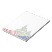 Personalized American Flag Patriotic USA Notitieblok (Linkerzijde)