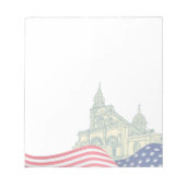 Personalized American Flag Patriotic USA Notitieblok (Voorkant)