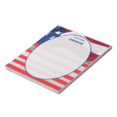 Personalized American Flag Patriotic USA  Notitieblok (Linkerzijde)