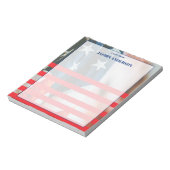 Personalized American Flag Patriotic USA Notitieblok (Linkerzijde)