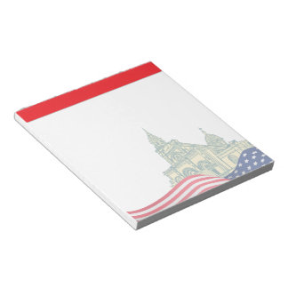 Personalized American Flag Patriotic USA Notitieblok