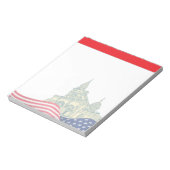 Personalized American Flag Patriotic USA  Notitieblok (Linkerzijde)