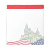 Personalized American Flag Patriotic USA  Notitieblok (Voorkant)