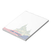 Personalized American Flag Patriotic USA Notitieblok (Linkerzijde)