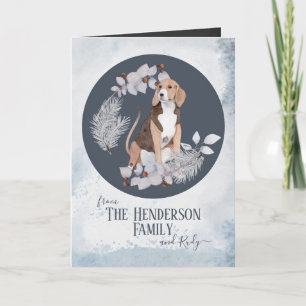 Personalized American Foxhound Christmas Feestdagen Kaart