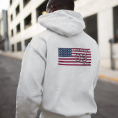 Personalized American Soccer Athlete Patriotic  Hoodie