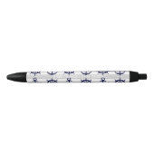 Personalized Anchor Boat Wheel Nautical Ink Zwarte Inkt Pen (Voorkant)