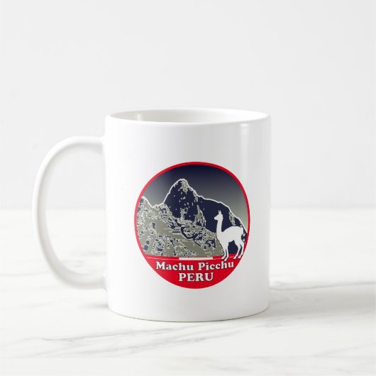 Personalized Ancient Andes Mountains Machu Picchu Koffiemok (Links)
