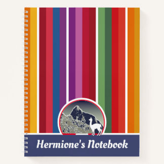Personalized Andean Mountain Machu Picchu Peru Notitieboek