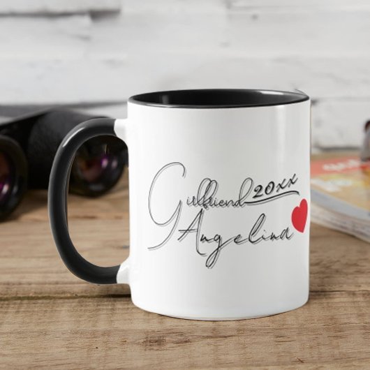 Personalized Angelina Name Girlfriend Red Hearts  Mok