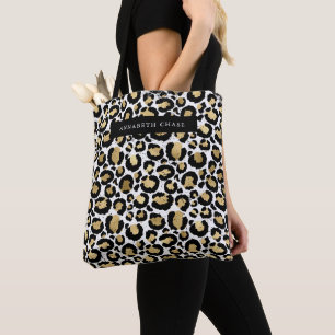 Personalized Animal Print Canvas tas