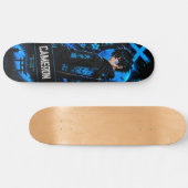 Personalized Anime  Black Cyan Samurai Persoonlijk Skateboard (Horizontaal)