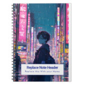 Personalized Anime Themed Notebook Notitieboek (Voorkant)