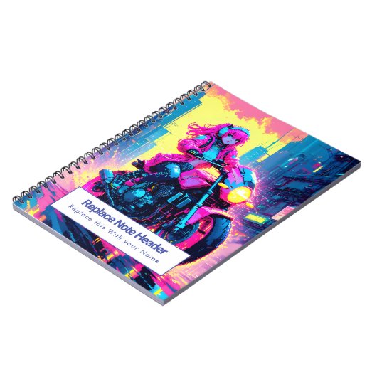 Personalized Anime Themed Notebook Notitieboek (Linkerzijde)