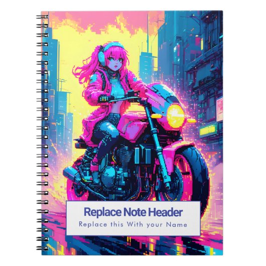 Personalized Anime Themed Notebook Notitieboek (Voorkant)