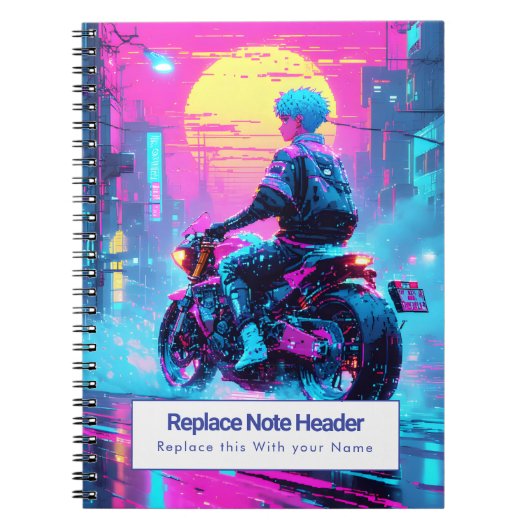 Personalized Anime Themed Notebook Notitieboek (Voorkant)