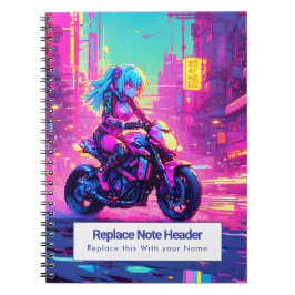 Personalized Anime Themed Notebook Notitieboek