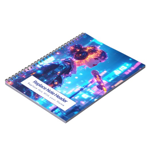 Personalized Anime Themed Notebook Notitieboek (Linkerzijde)