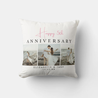 Personalized Anniversary Photo Pillow for Couples Kussen
